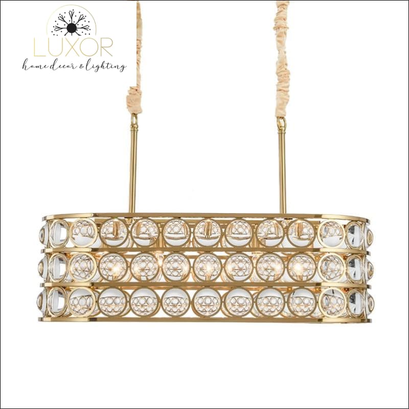 chandeliers Yaliana Crystal Gold Chandelier - Luxor Home Decor & Lighting