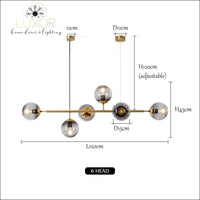 pendant lighting Yanzi Linear Suspensión Pendant Light - Luxor Home Decor & Lighting