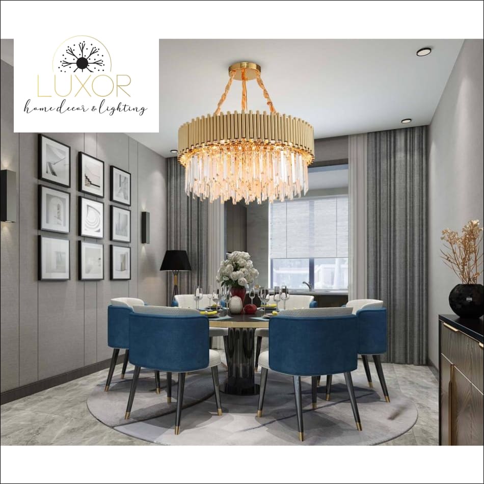 chandelier Youlanis Gold Crystal Chandelier - Luxor Home Decor & Lighting