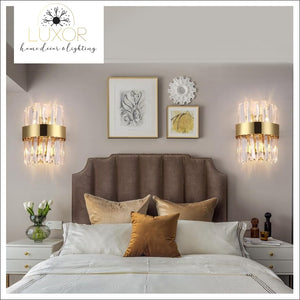 wall lighting Yuliani Crystal Wall Sconce - Luxor Home Decor & Lighting