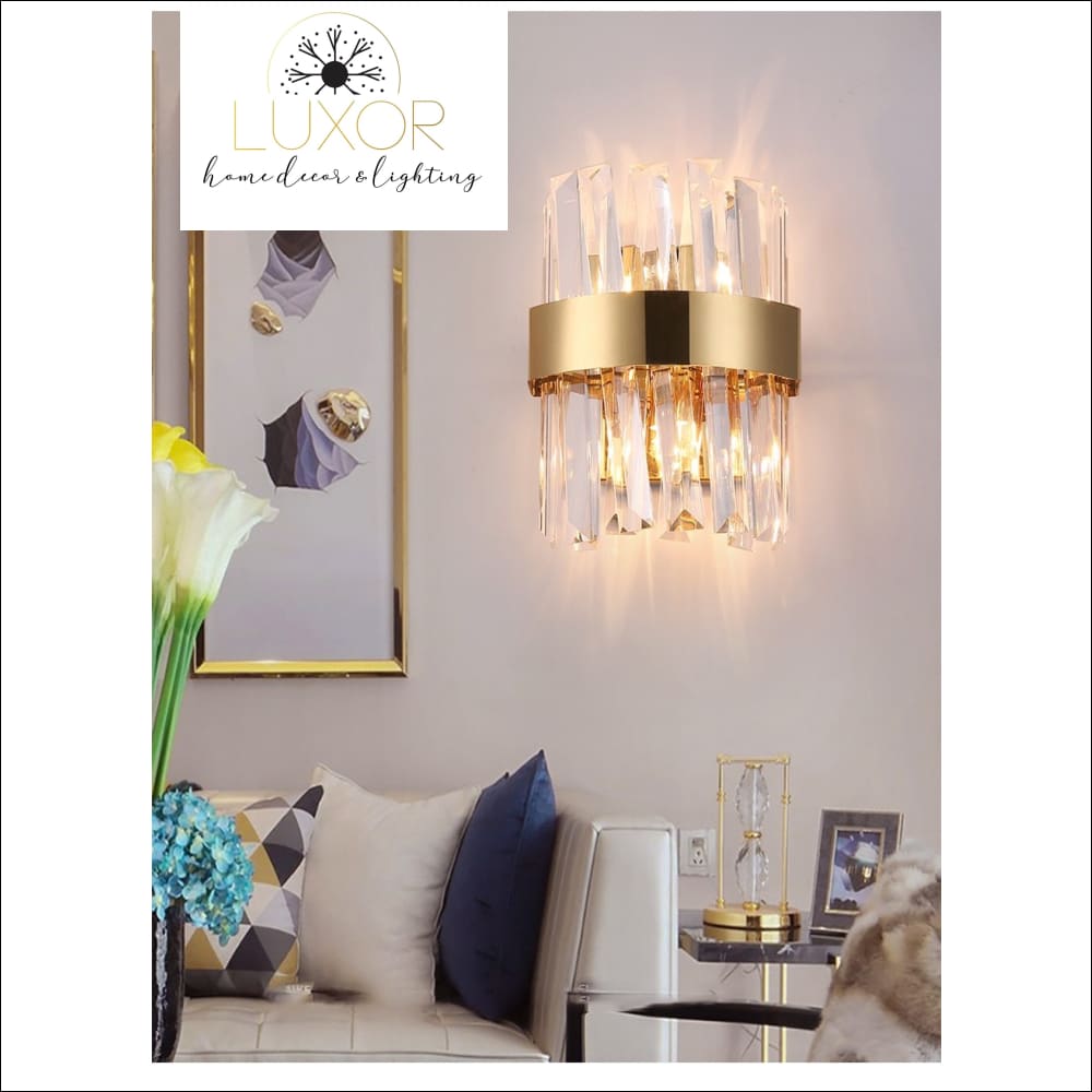 wall lighting Yuliani Crystal Wall Sconce - Luxor Home Decor & Lighting
