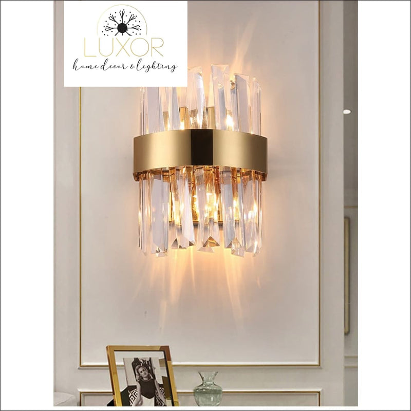 wall lighting Yuliani Crystal Wall Sconce - Luxor Home Decor & Lighting