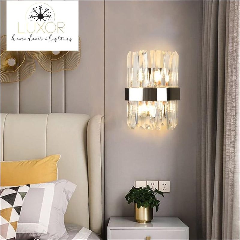 wall lighting Yuliani Crystal Wall Sconce - Luxor Home Decor & Lighting