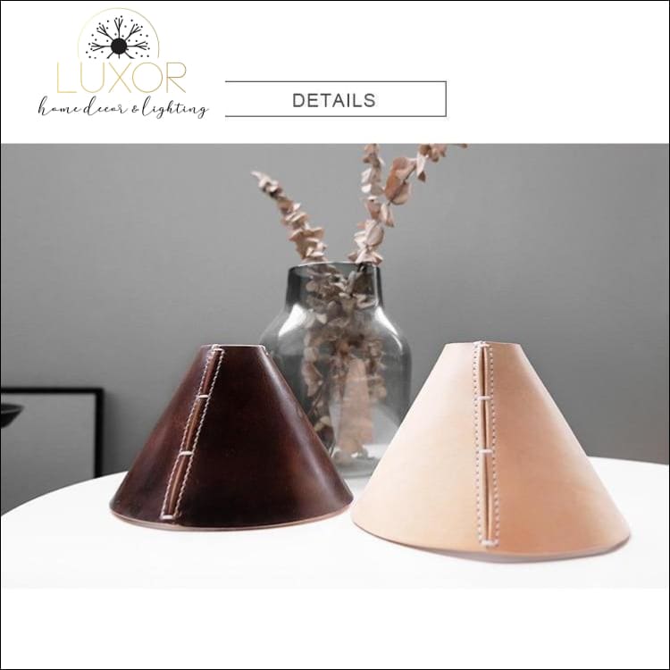 wall lighting Zerini Handmade Leather Wall Sconce - Luxor Home Decor & Lighting