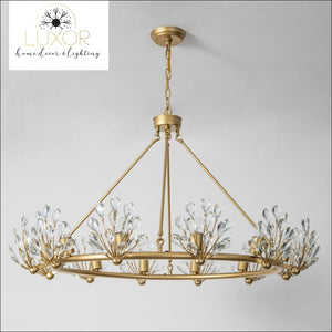 Zinnia Crystal Chandelier - chandelier