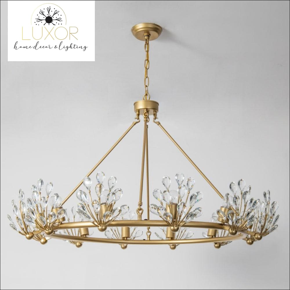 Zinnia Crystal Chandelier - chandelier