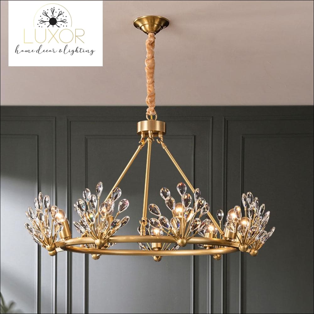 Zinnia Crystal Chandelier - chandelier