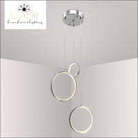 pendant lighting Zoraya 3 Ring Crystal Pendant Lights - Luxor Home Decor & Lighting
